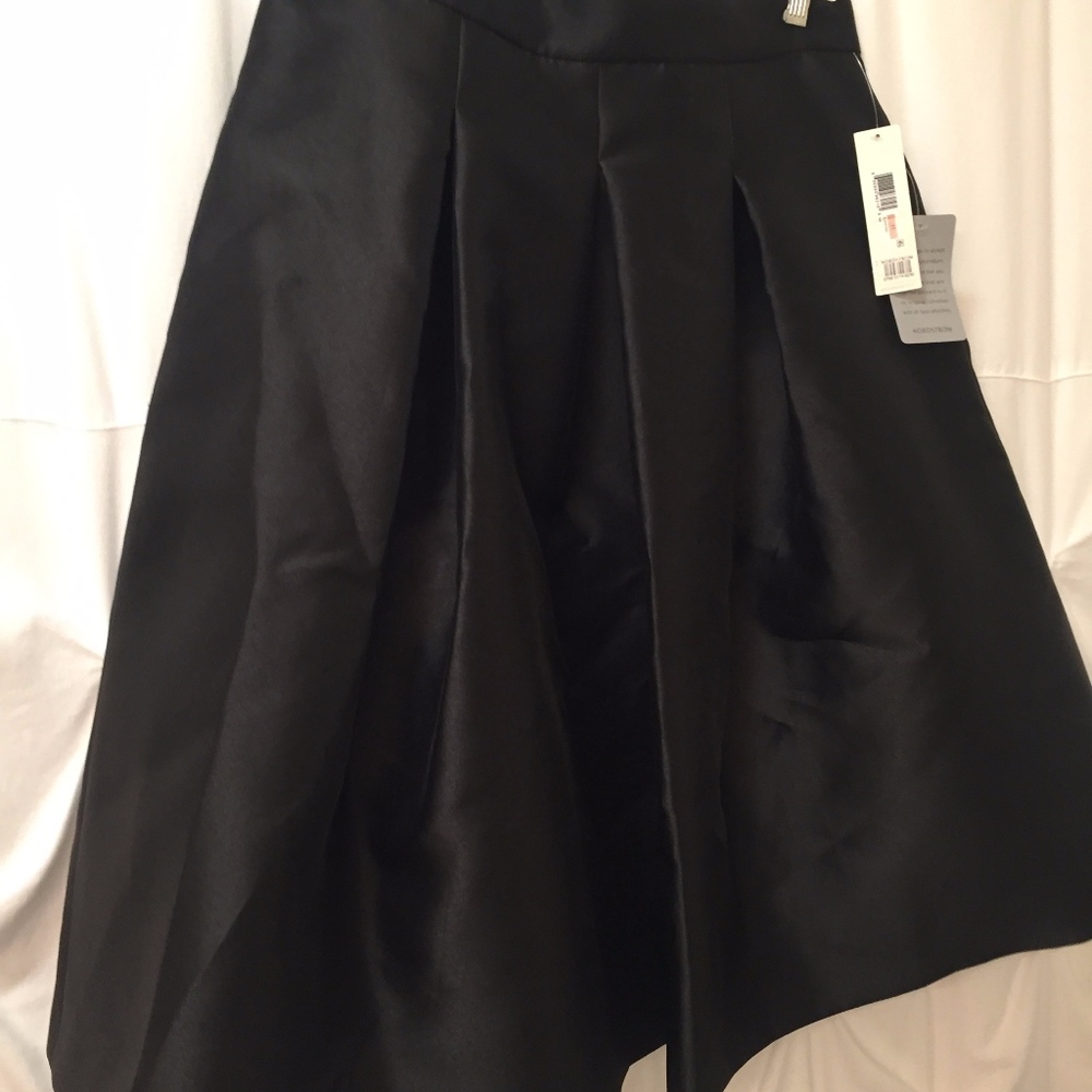 New Black pleated full Party Skirt
